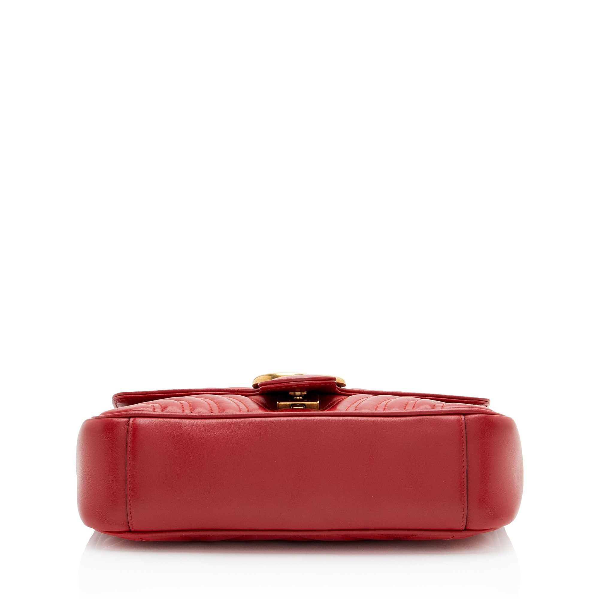 Gucci Matelasse Leather GG Marmont Medium Flap Bag