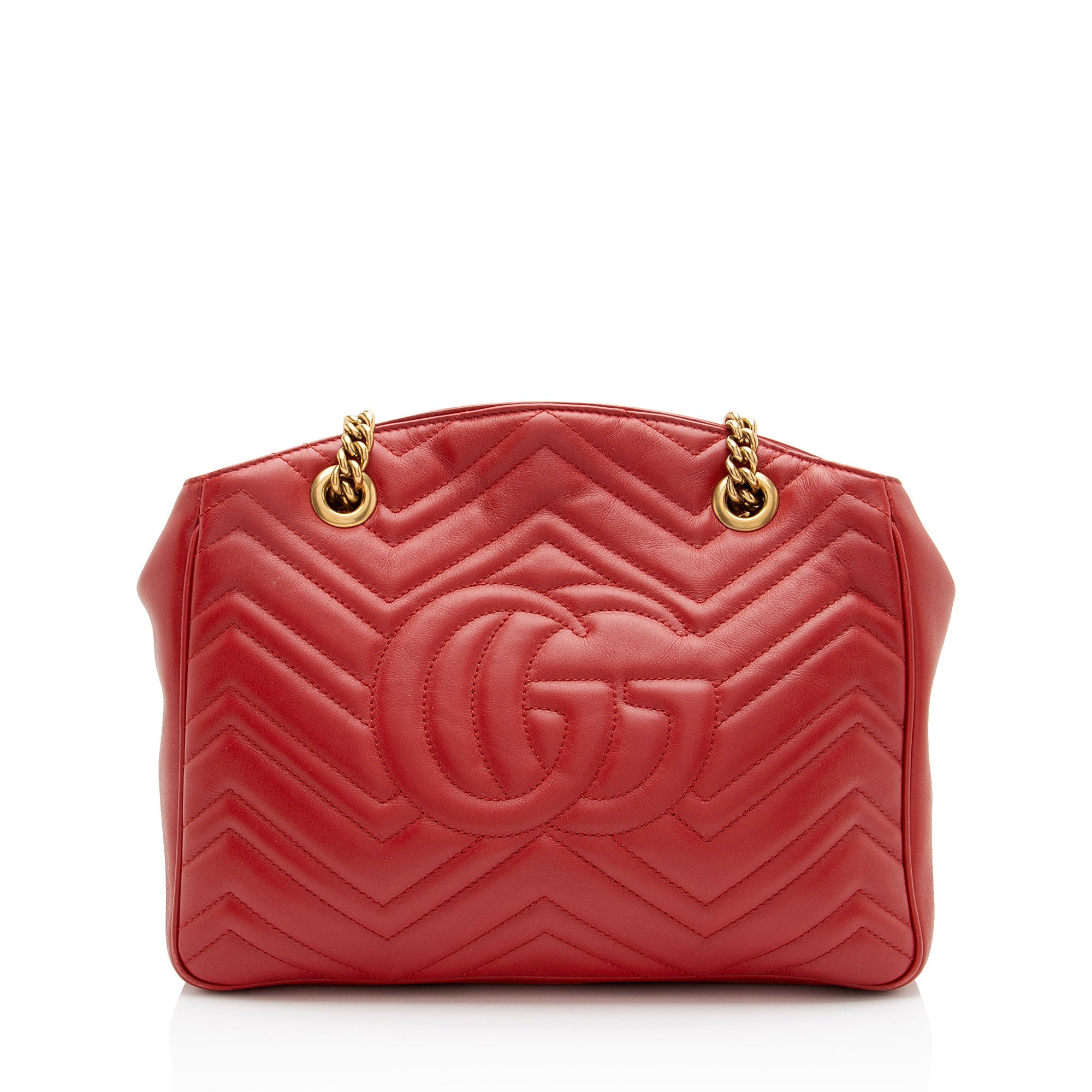 Gucci Matelasse Leather GG Marmont Medium Open Shoulder Bag