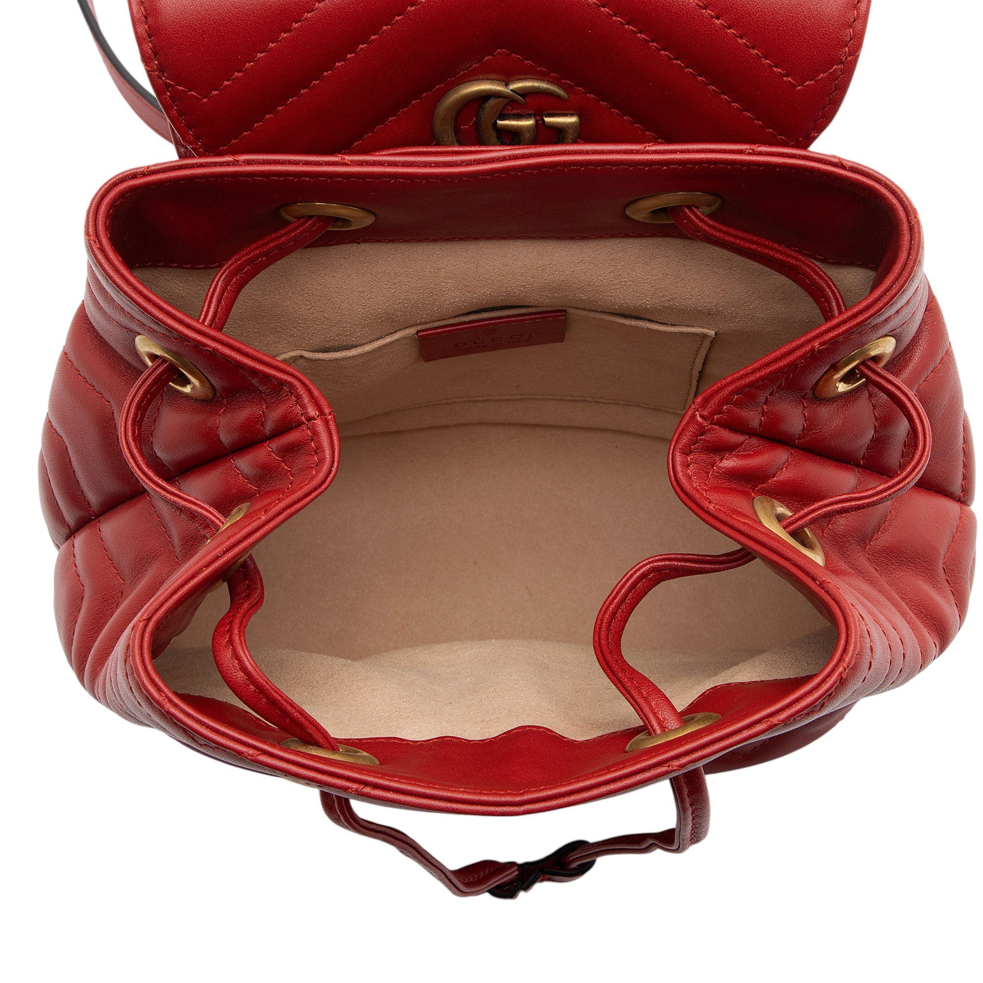 Gucci Matelasse Leather GG Marmont Mini Backpack