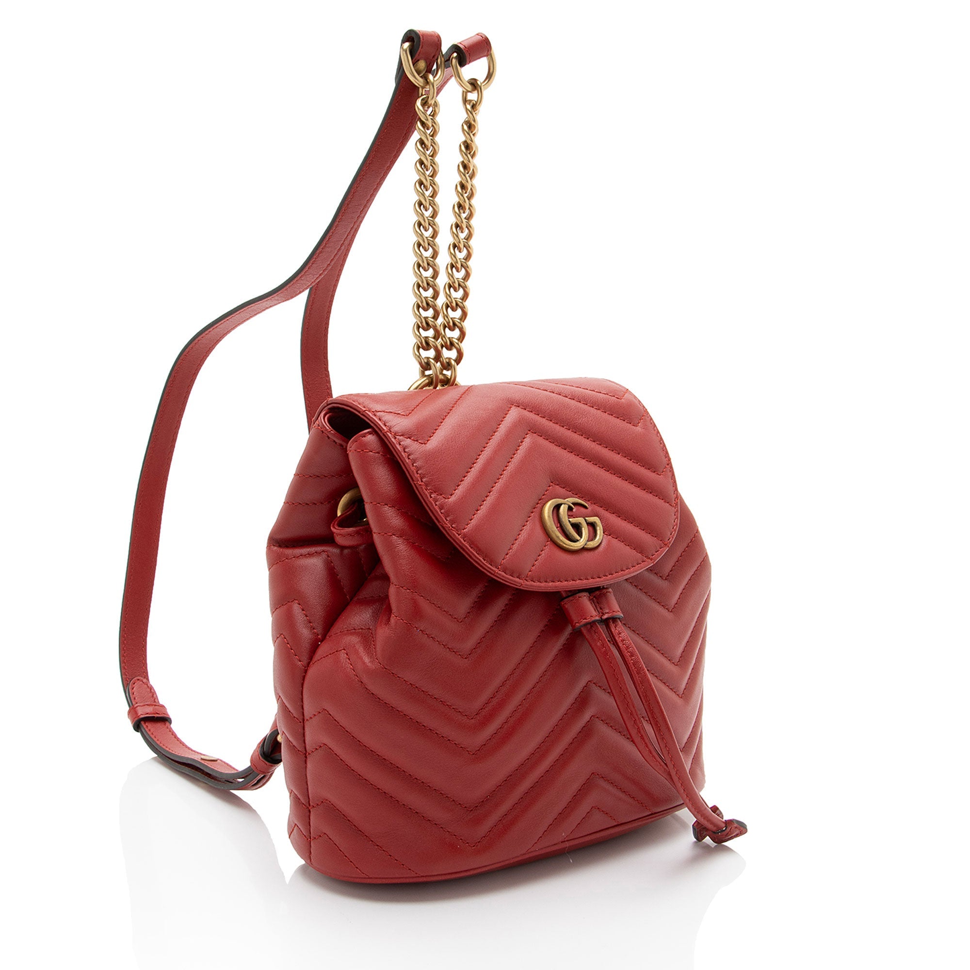 Gucci Matelasse Leather GG Marmont Mini Backpack