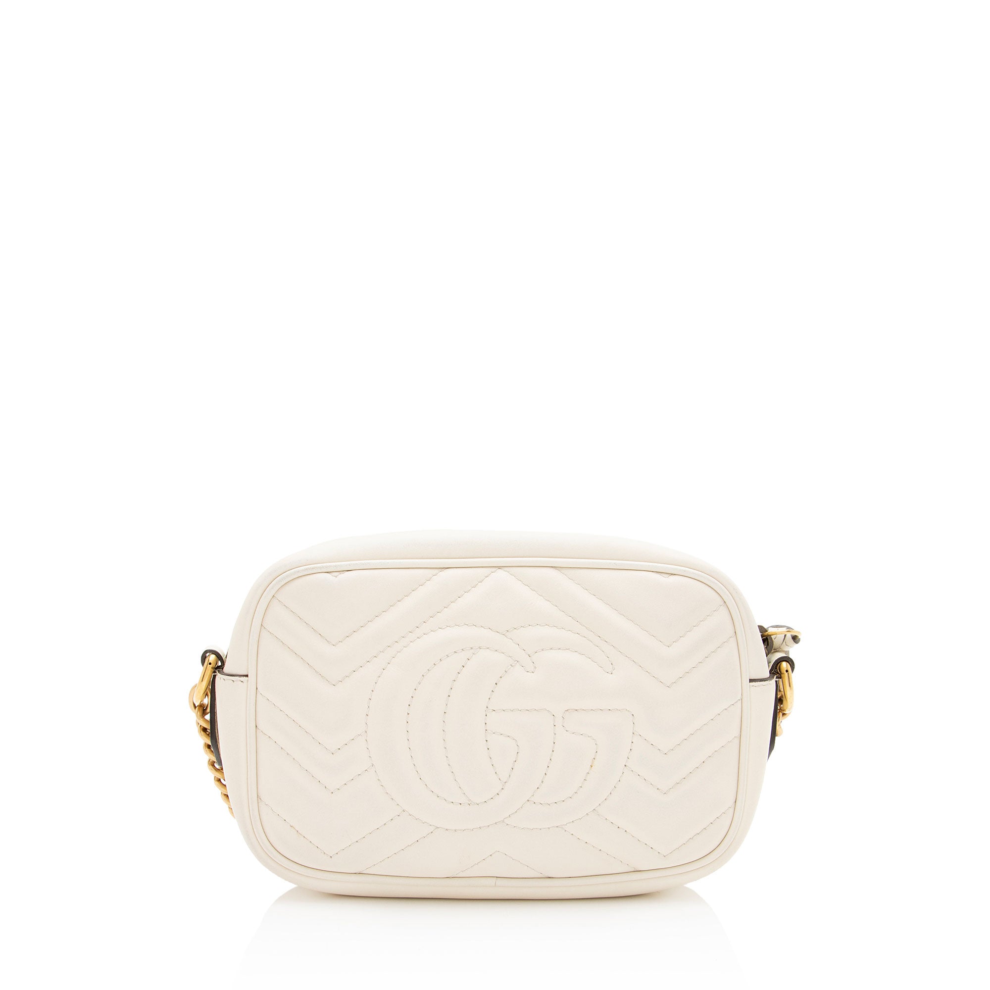 Gucci Matelasse Leather GG Marmont Mini Camera Bag