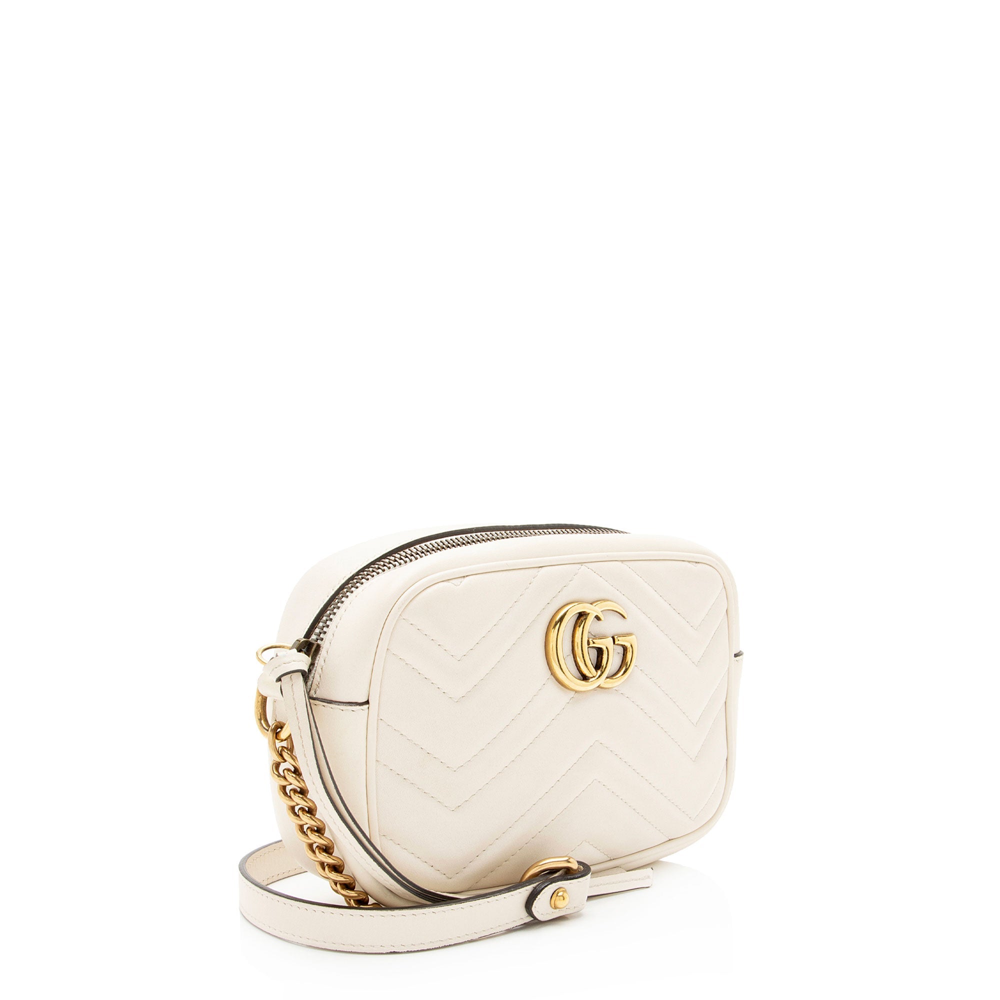 Gucci Matelasse Leather GG Marmont Mini Camera Bag