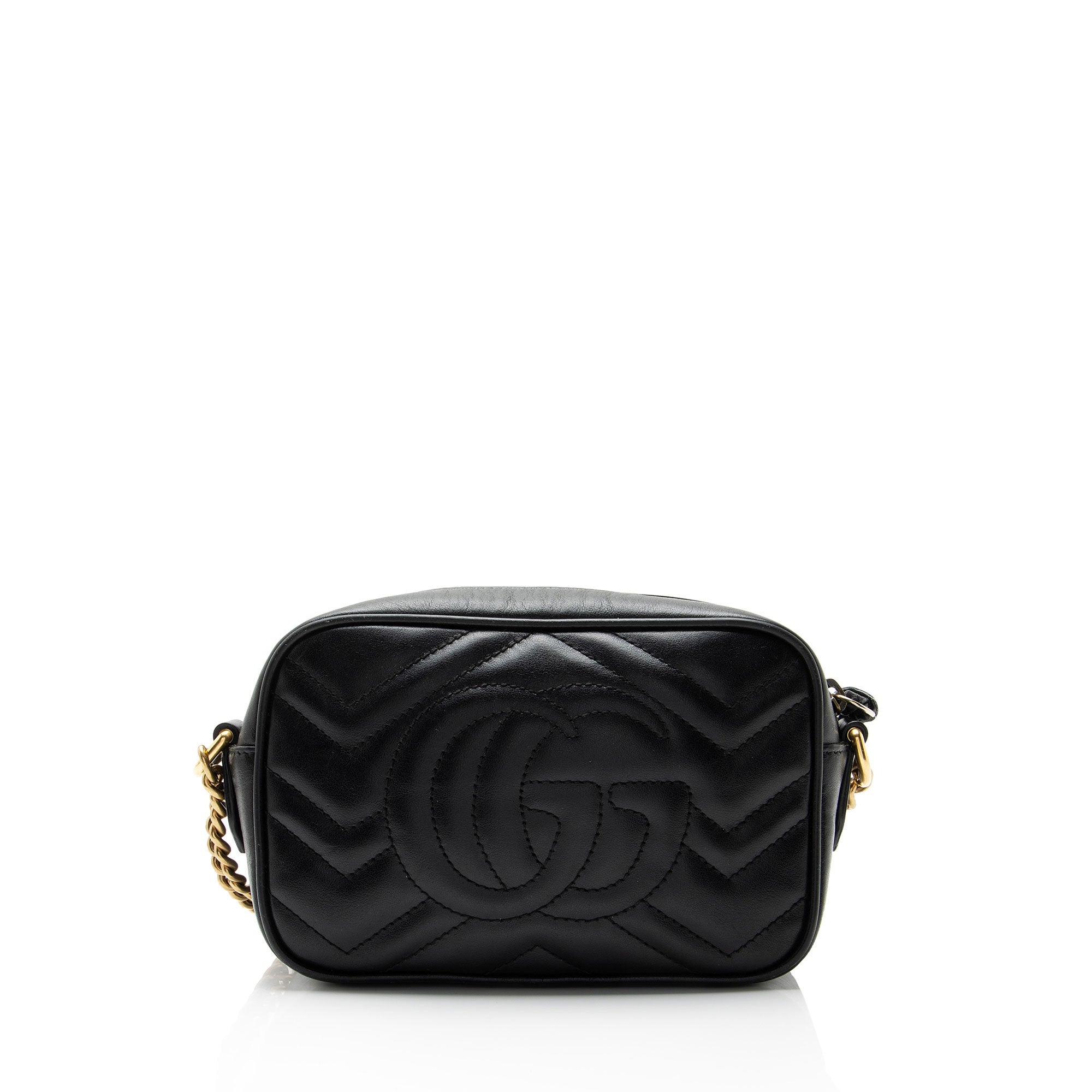 Gucci Matelasse Leather GG Marmont Mini Camera Bag