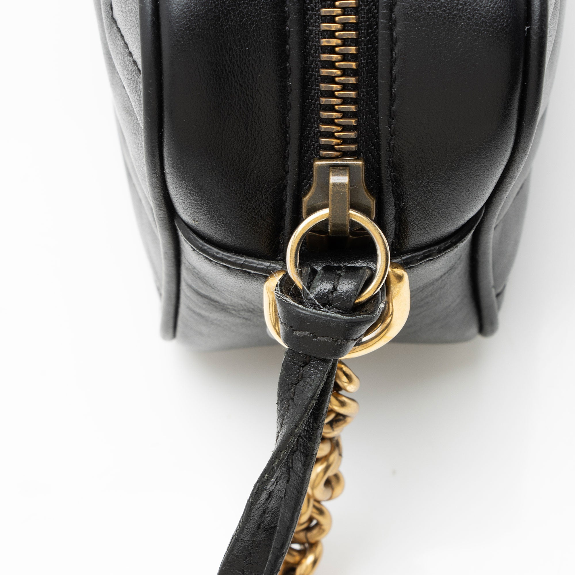 Gucci Matelasse Leather GG Marmont Mini Camera Bag