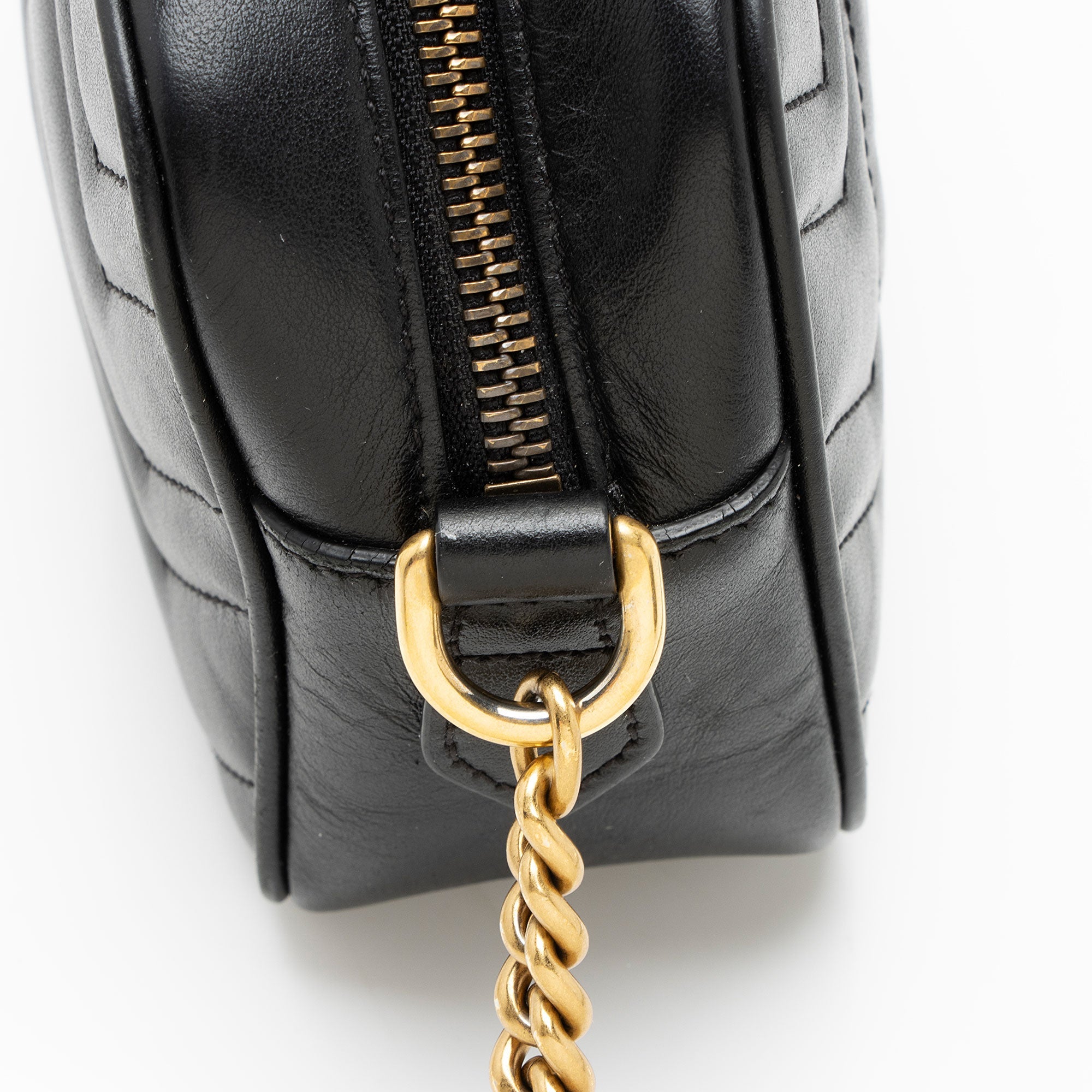 Gucci Matelasse Leather GG Marmont Mini Camera Bag
