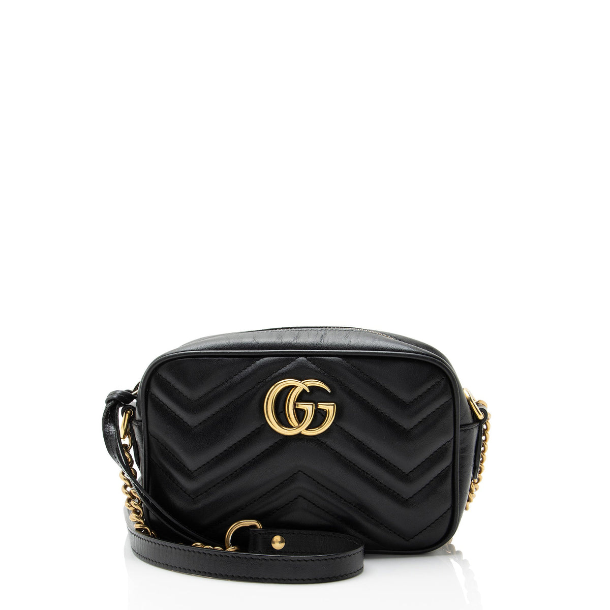 Gucci Matelasse Leather GG Marmont Mini Camera Bag