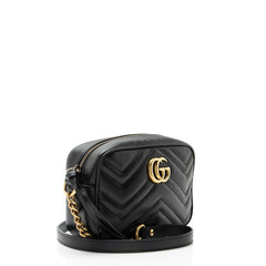 Gucci Matelasse Leather GG Marmont Mini Camera Bag