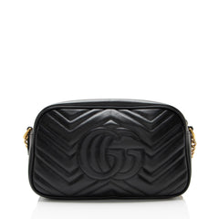 Gucci Matelasse Leather GG Marmont Small Camera Bag