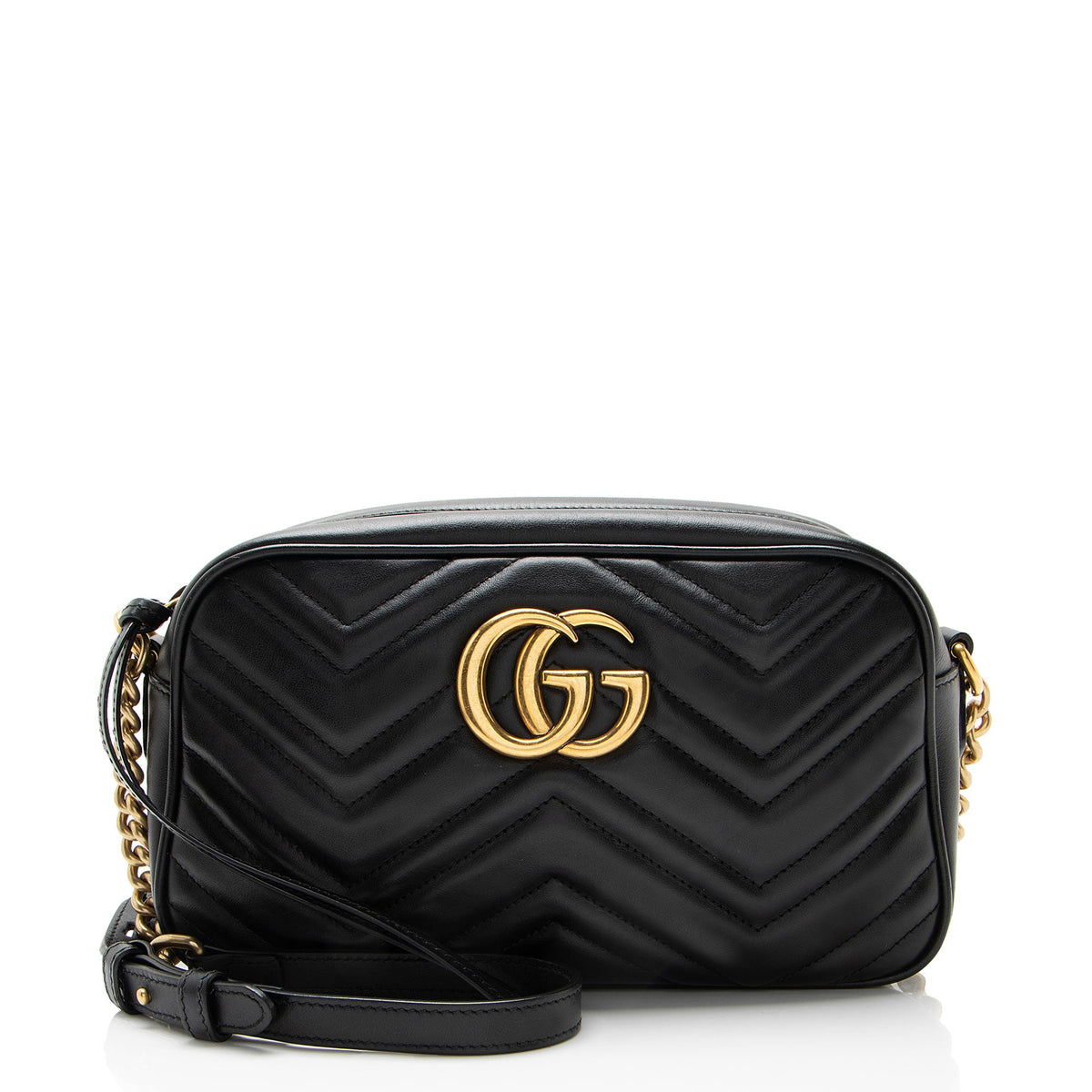 Gucci Matelasse Leather GG Marmont Small Camera Bag