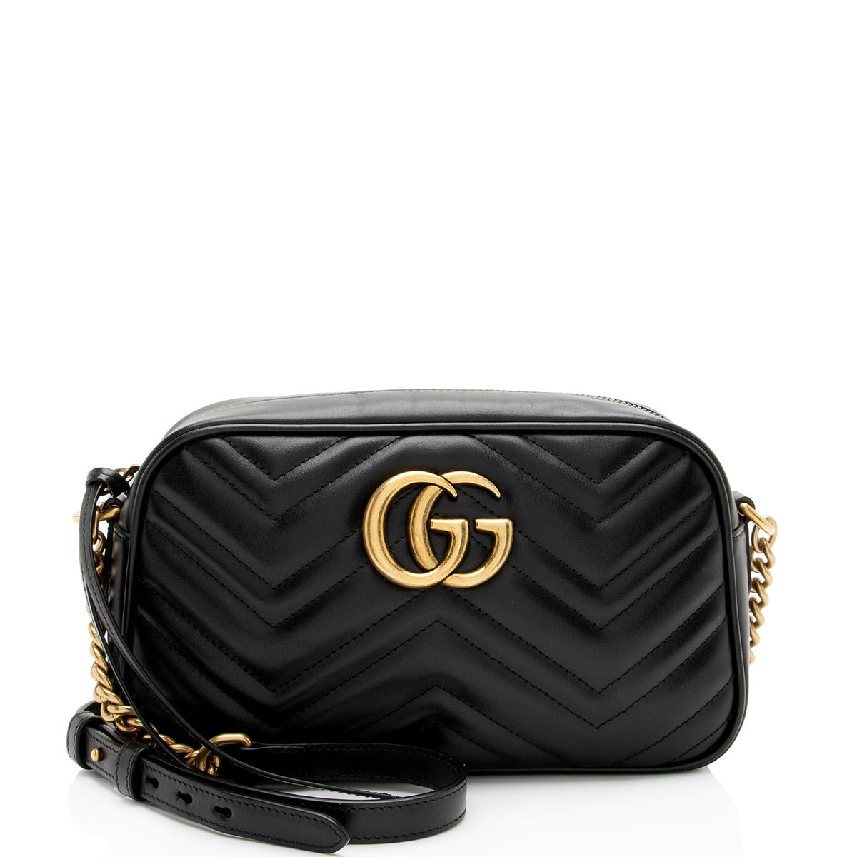 Gucci Matelasse Leather GG Marmont Small Camera Bag