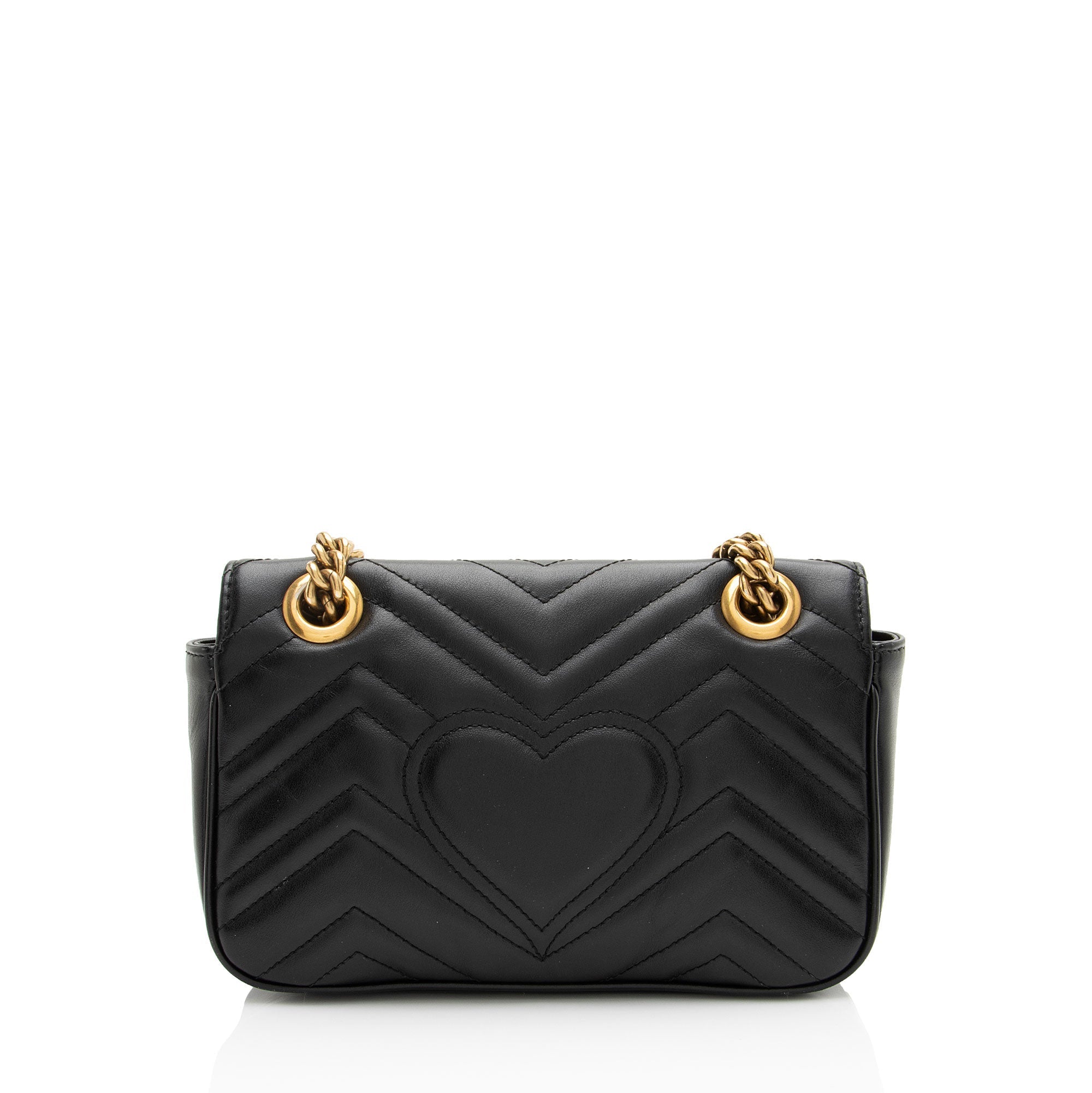 Gucci Matelasse Leather GG Marmont Small Flap Bag