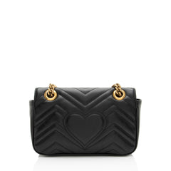 Gucci Matelasse Leather GG Marmont Small Flap Bag