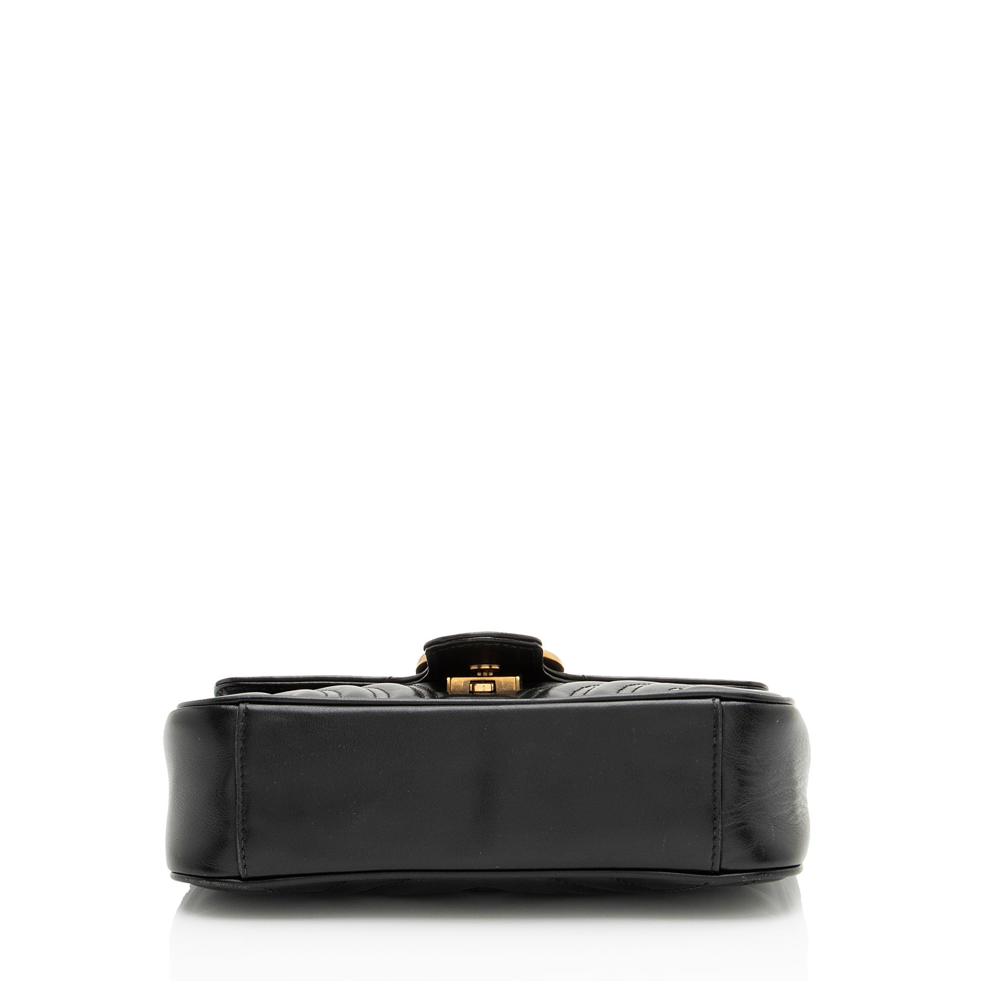 Gucci Matelasse Leather GG Marmont Small Flap Bag