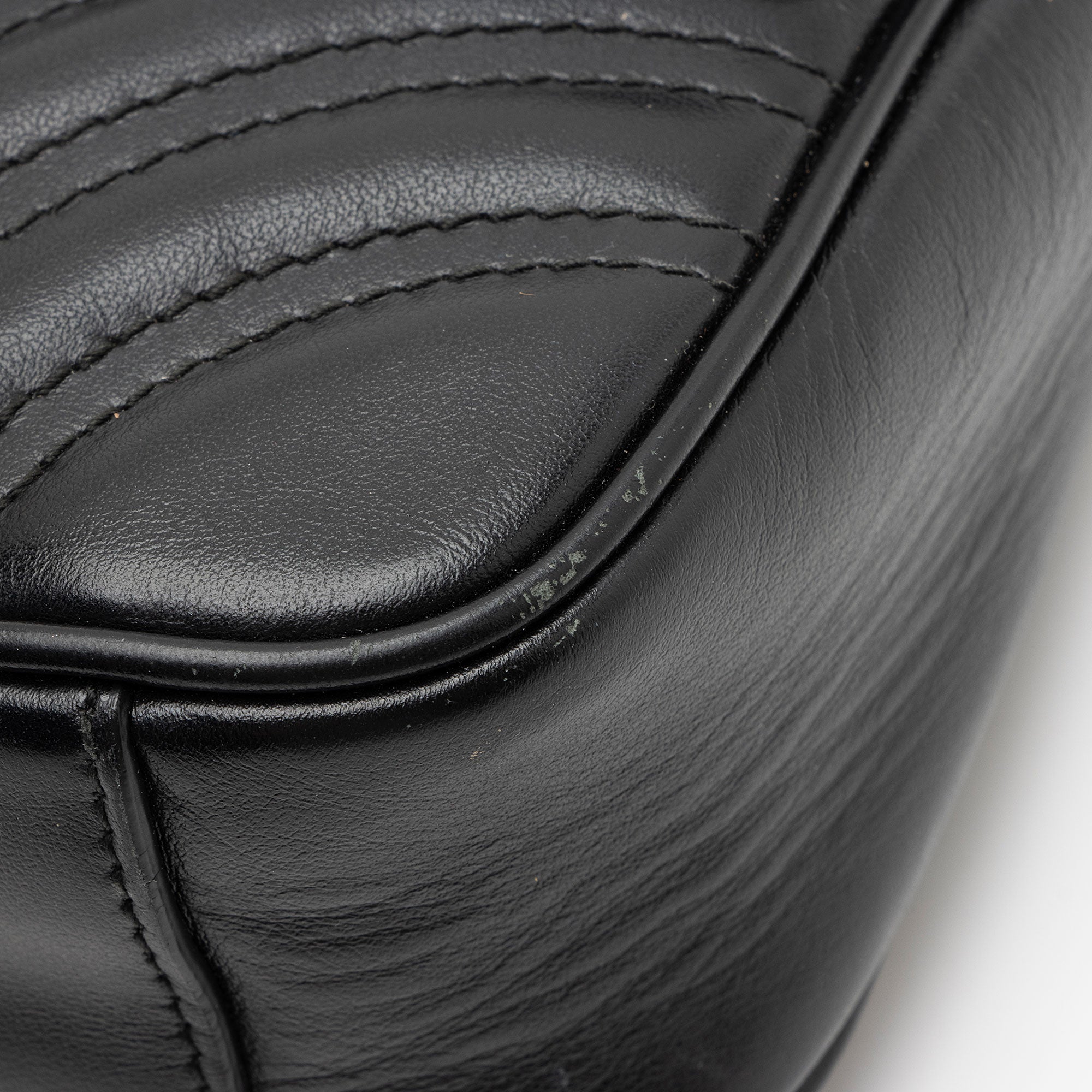 Gucci Matelasse Leather GG Marmont Small Flap Bag
