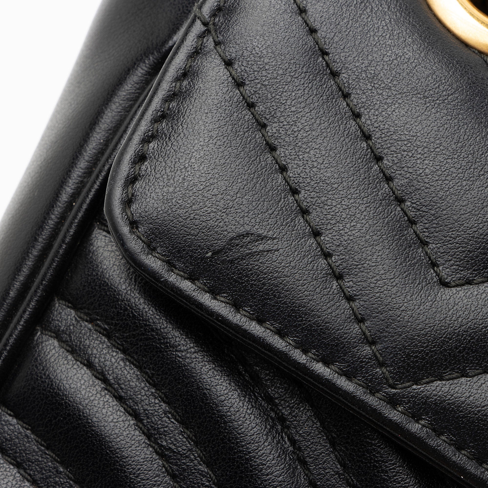 Gucci Matelasse Leather GG Marmont Small Flap Bag