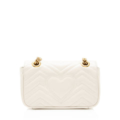 Gucci Matelasse Leather GG Marmont Small Flap Bag
