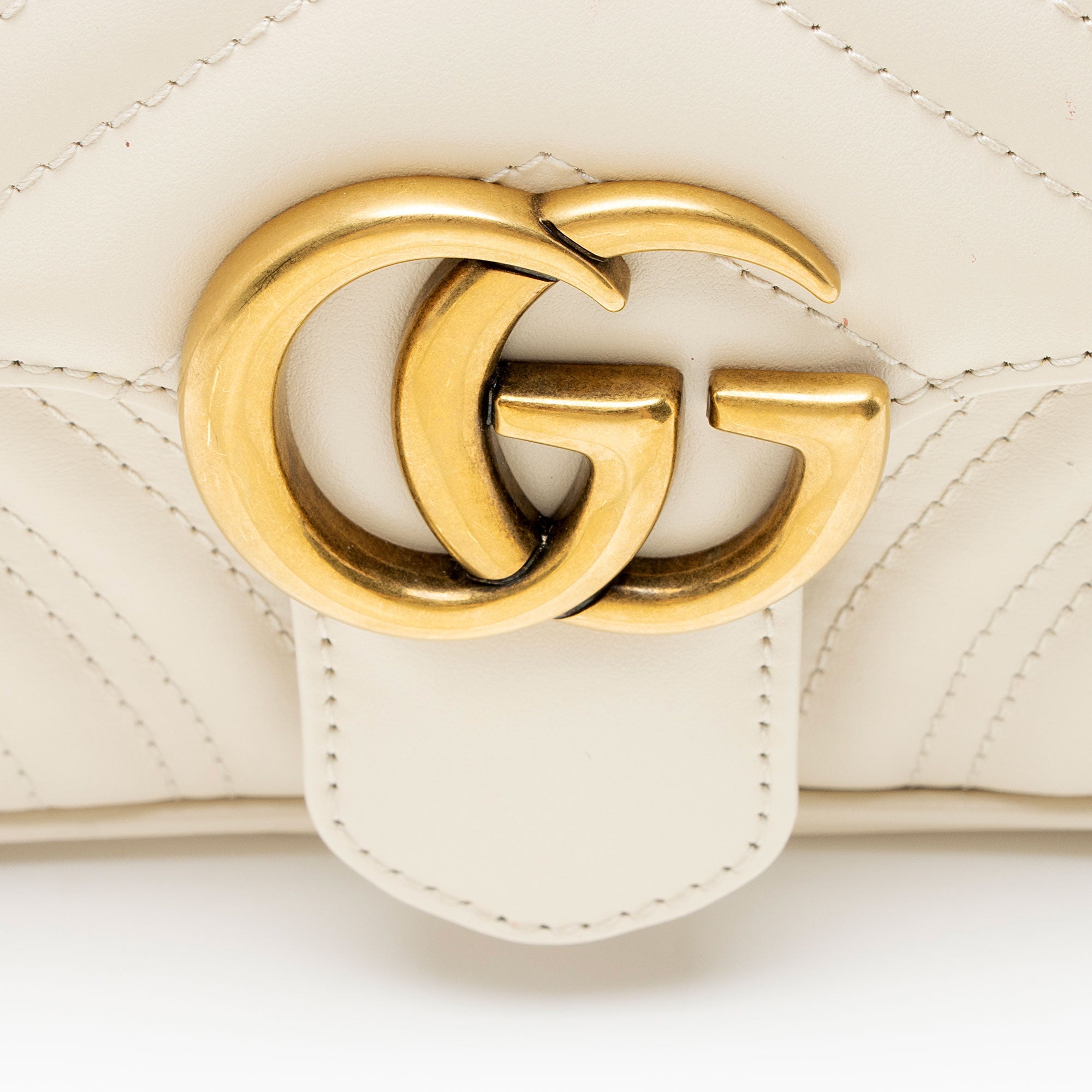 Gucci Matelasse Leather GG Marmont Small Flap Bag