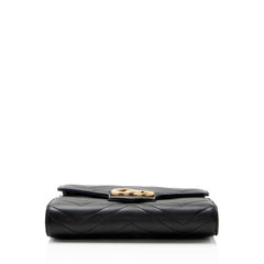 Gucci Matelasse Leather GG Marmont Wallet on Chain