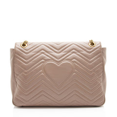 Gucci Matelasse Leather GG Marmont XL Flap Bag