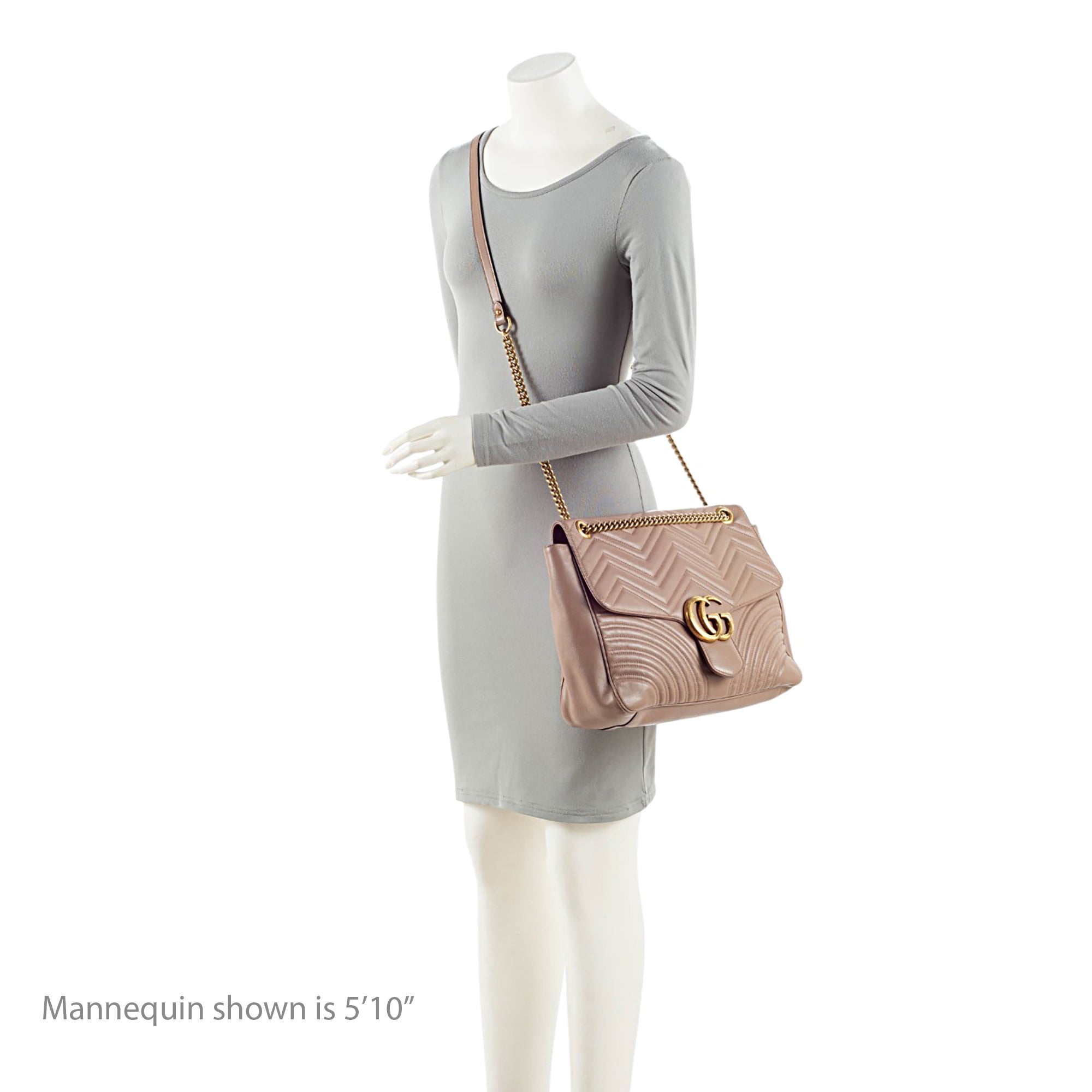 Gucci Matelasse Leather GG Marmont XL Flap Bag