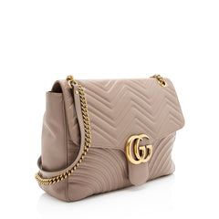 Gucci Matelasse Leather GG Marmont XL Flap Bag