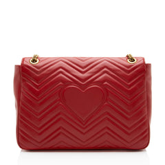 Gucci Matelasse Leather GG Marmont XL Flap Bag