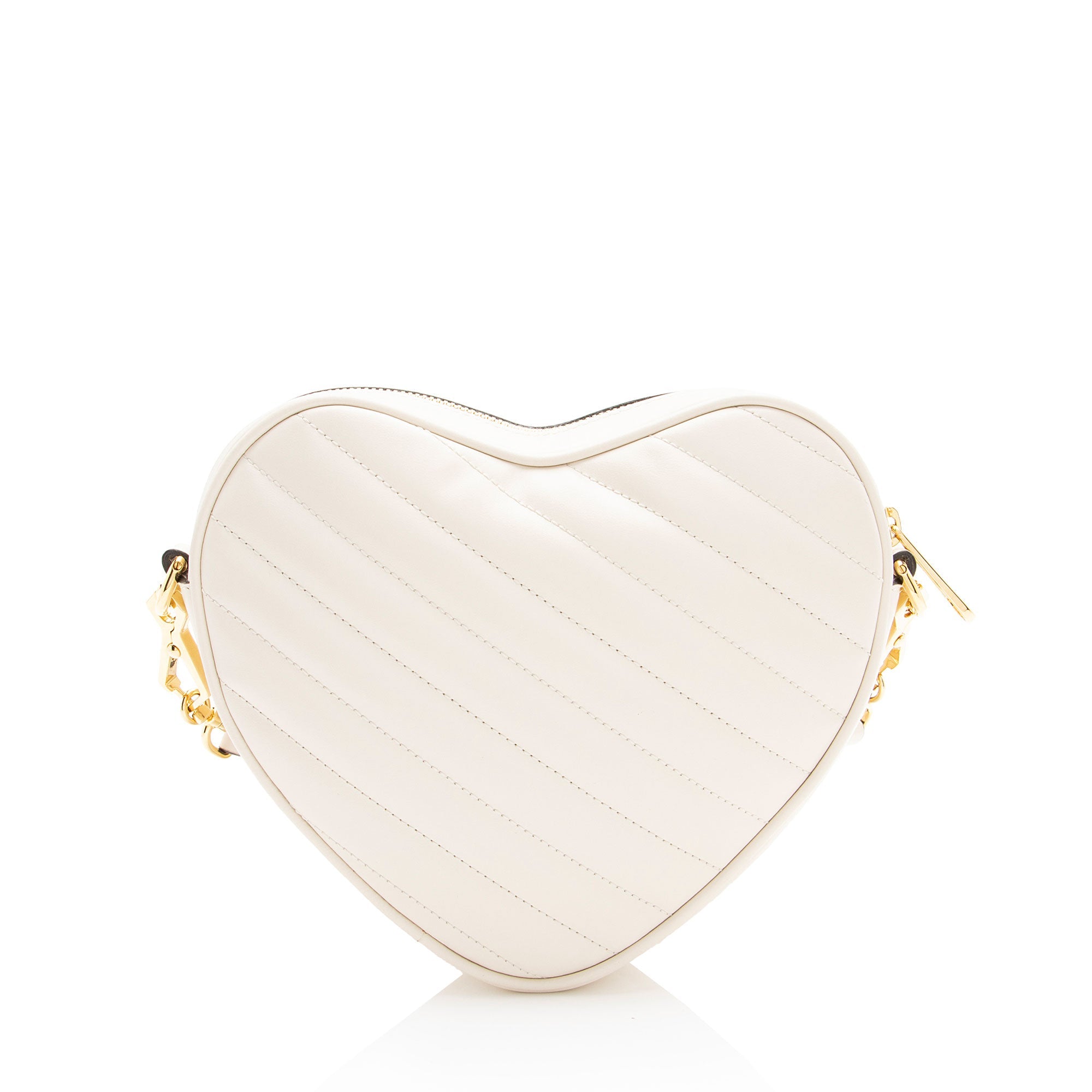 Gucci Matelasse Leather Interlocking G Heart Mini Shoulder Bag