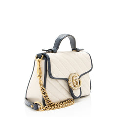 Gucci Matelasse Leather Torchon GG Marmont Mini Top Handle