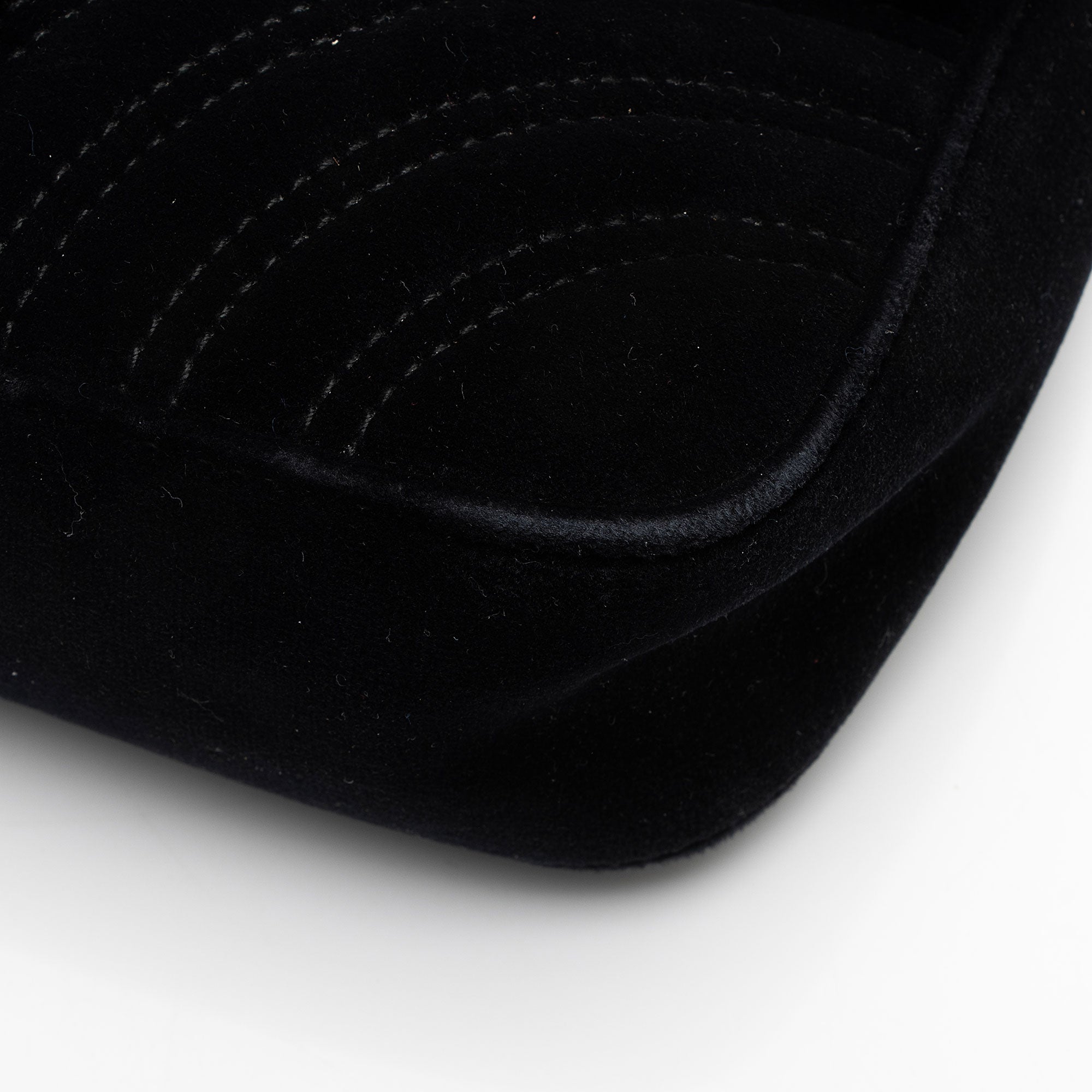 Gucci Matelasse Velvet GG Marmont Small Flap Bag