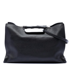 Gucci Medium Calfskin Bamboo Daily Shopper Satchel