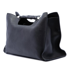 Gucci Medium Calfskin Bamboo Daily Shopper Satchel