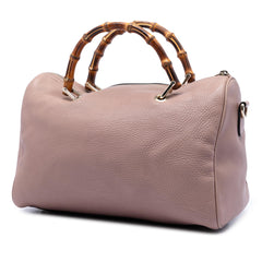 Gucci Medium Calfskin Bamboo Shopper Boston Bag