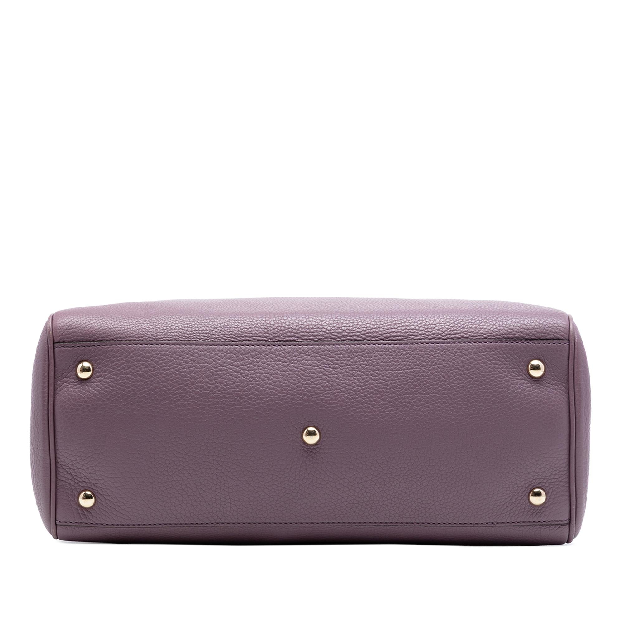 Gucci Medium Calfskin Bamboo Shopper Satchel