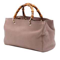 Gucci Medium Calfskin Bamboo Shopper Satchel