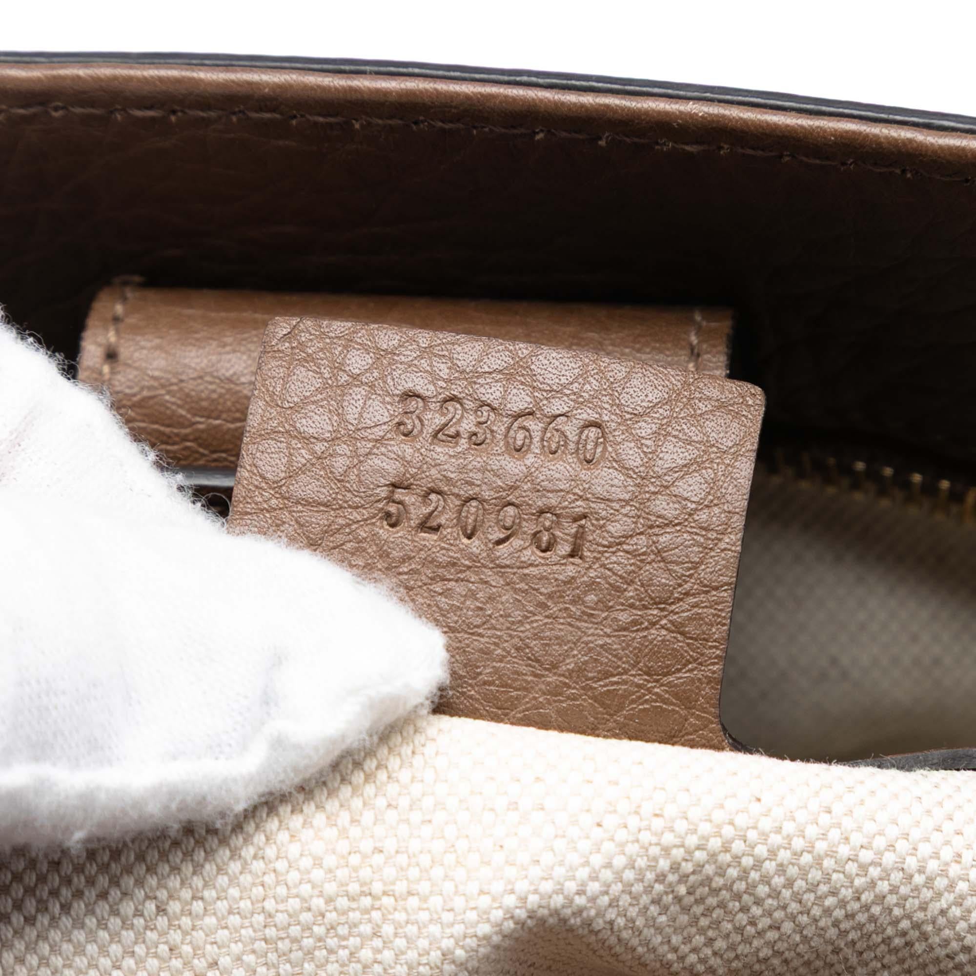 Gucci Medium Calfskin Bamboo Shopper Satchel