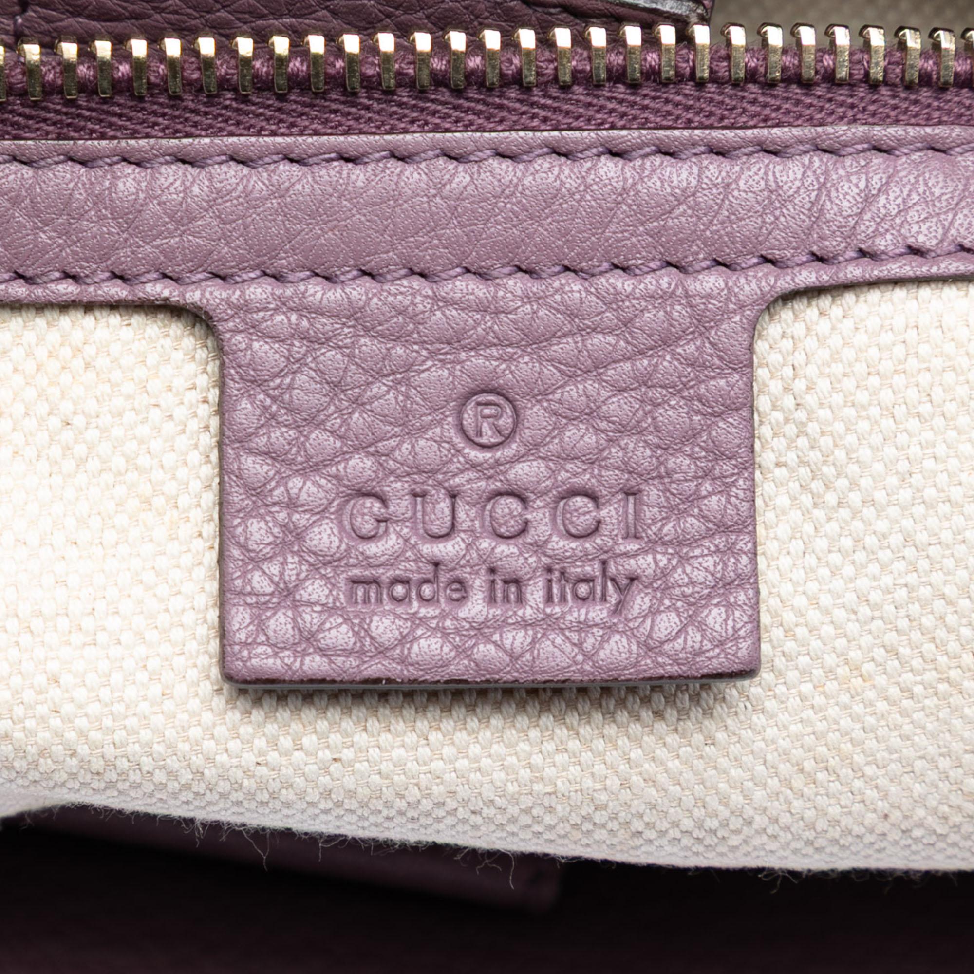 Gucci Medium Calfskin Bamboo Shopper Satchel