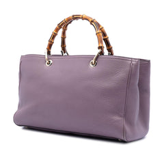 Gucci Medium Calfskin Bamboo Shopper Satchel