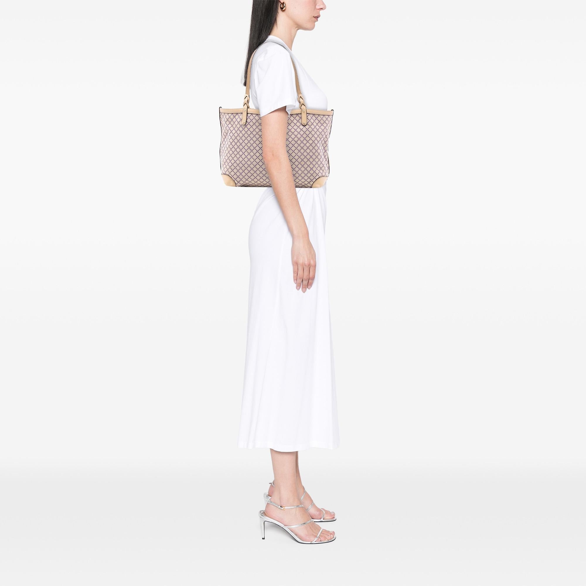 Gucci Medium Diamante Canvas Craft Tote