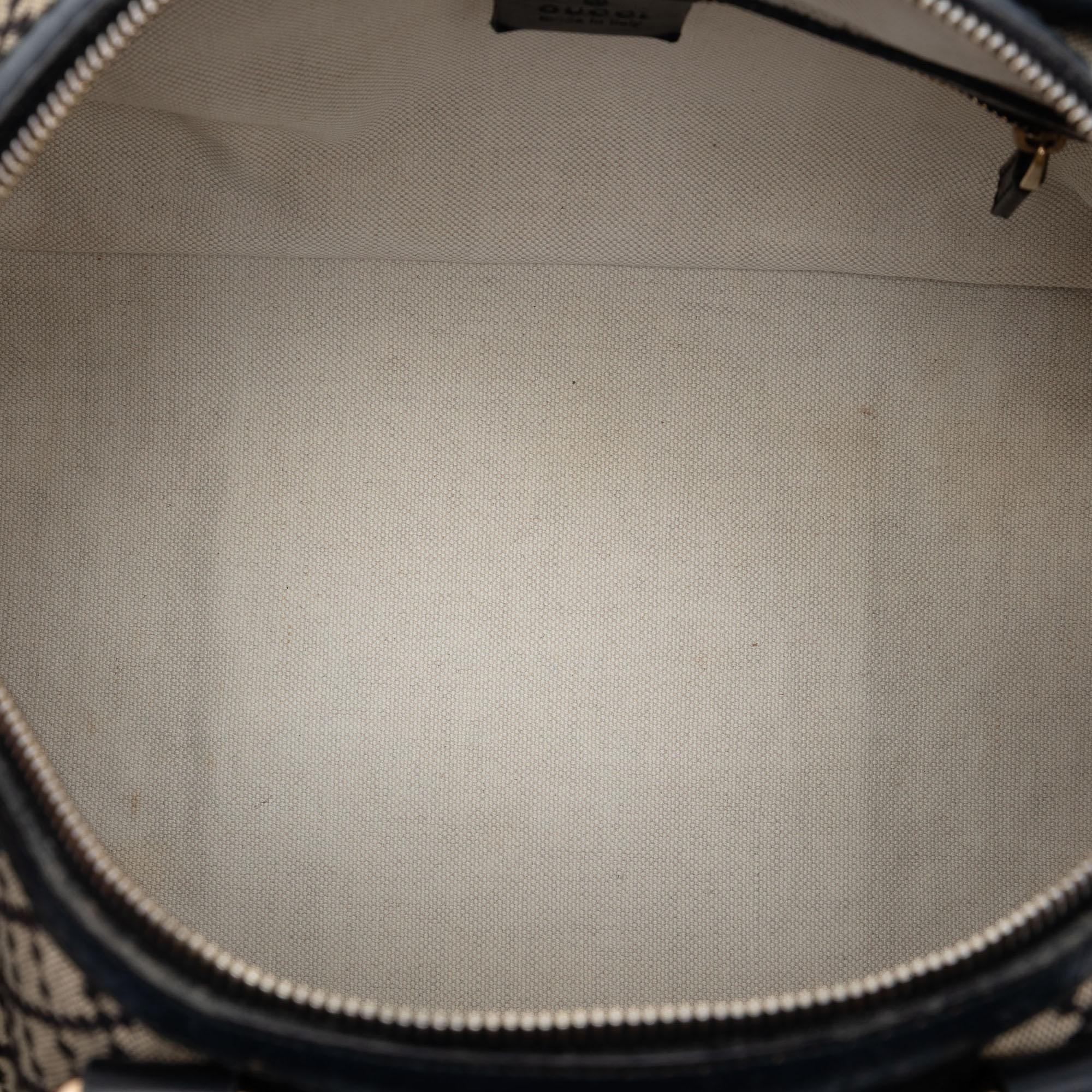 Gucci Medium Diamante Canvas Web Joy Boston Bag