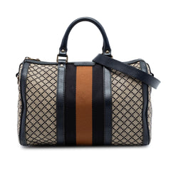 Gucci Medium Diamante Canvas Web Joy Boston Bag