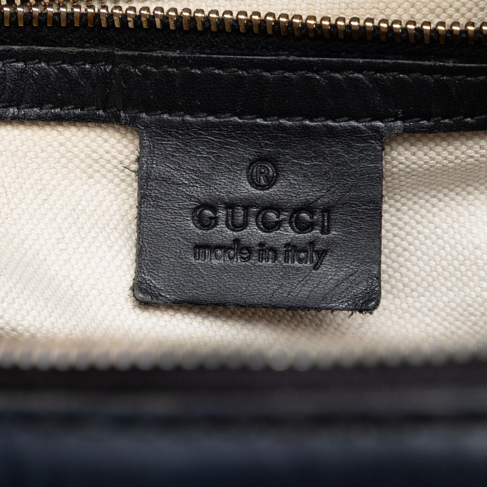 Gucci Medium Diamante Canvas Web Joy Boston Bag