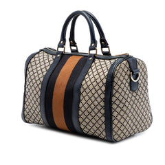 Gucci Medium Diamante Canvas Web Joy Boston Bag
