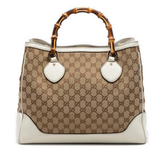 Gucci Medium GG Canvas Bamboo Diana Tote