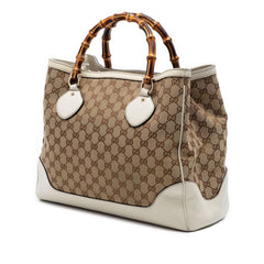 Gucci Medium GG Canvas Bamboo Diana Tote