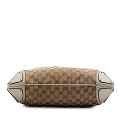 Gucci Medium GG Canvas Bamboo Indy Hobo