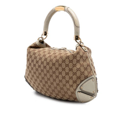 Gucci Medium GG Canvas Bamboo Indy Hobo