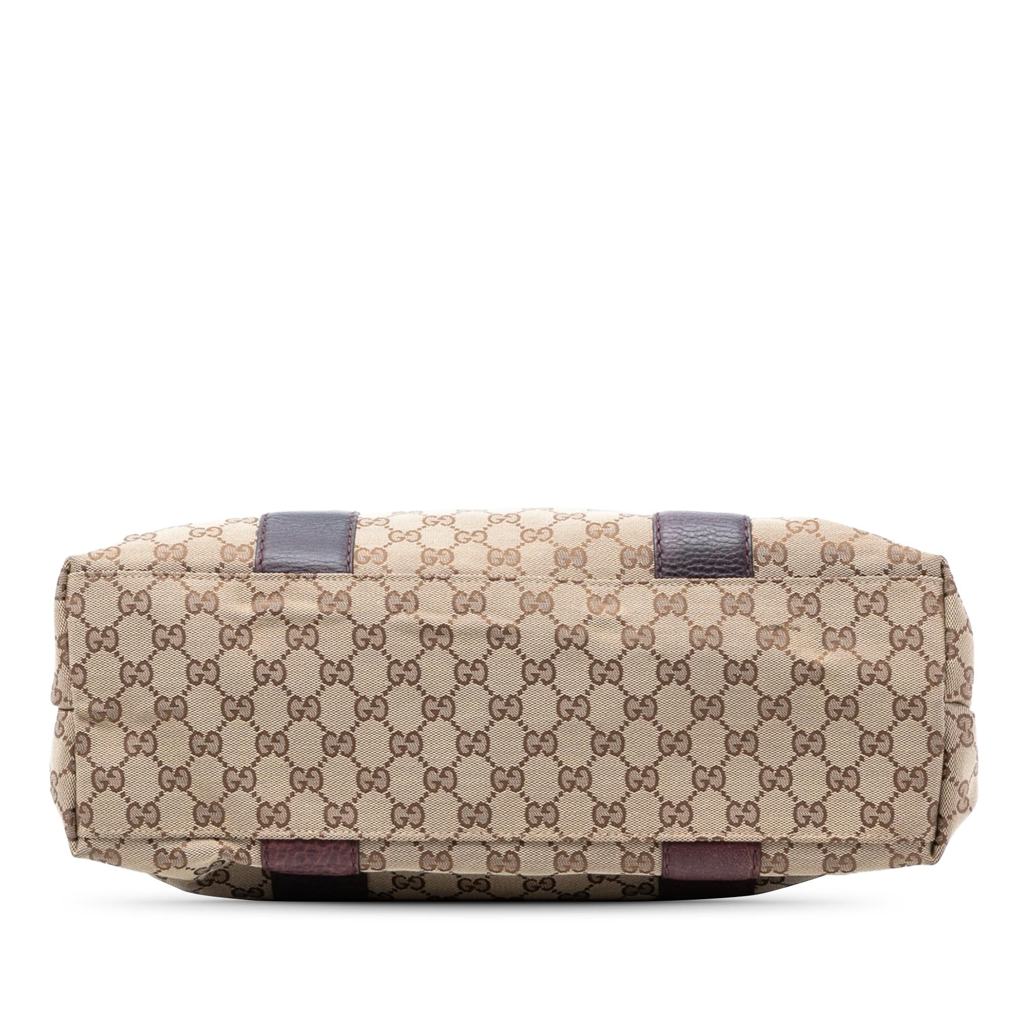 Gucci Medium GG Canvas Bamboo Libeccio Tote