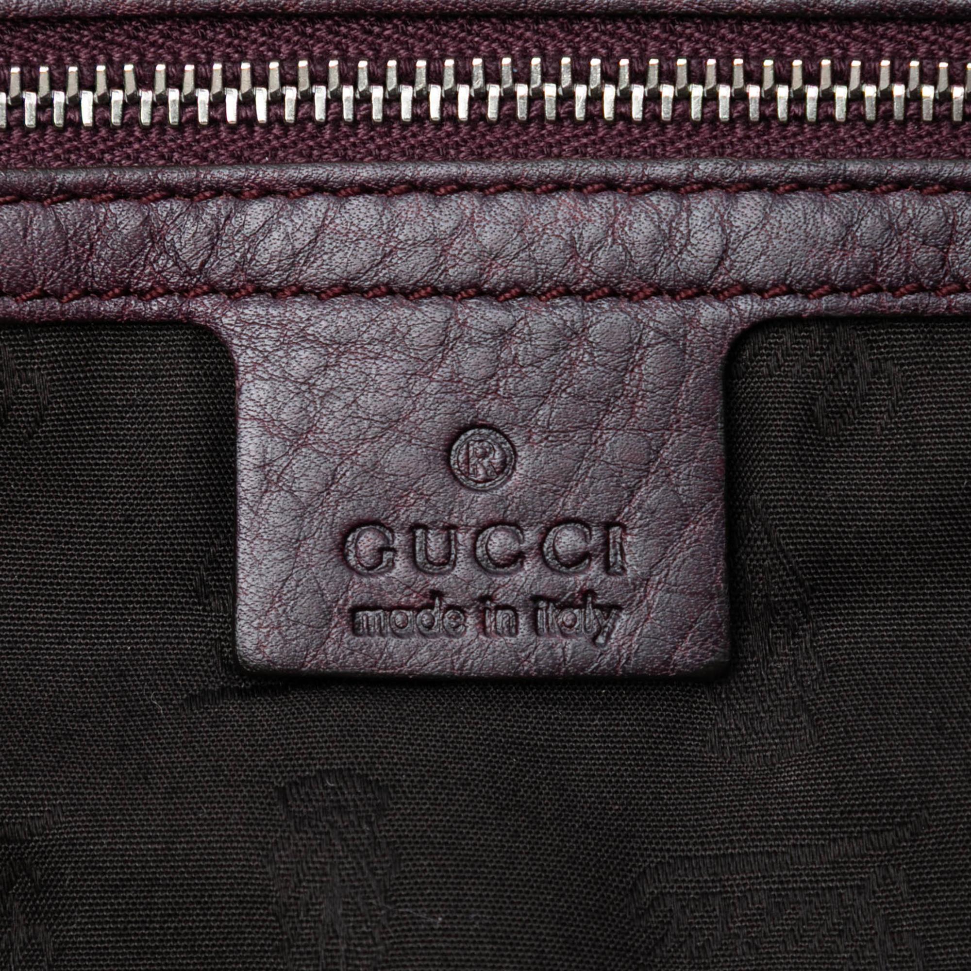 Gucci Medium GG Canvas Bamboo Libeccio Tote