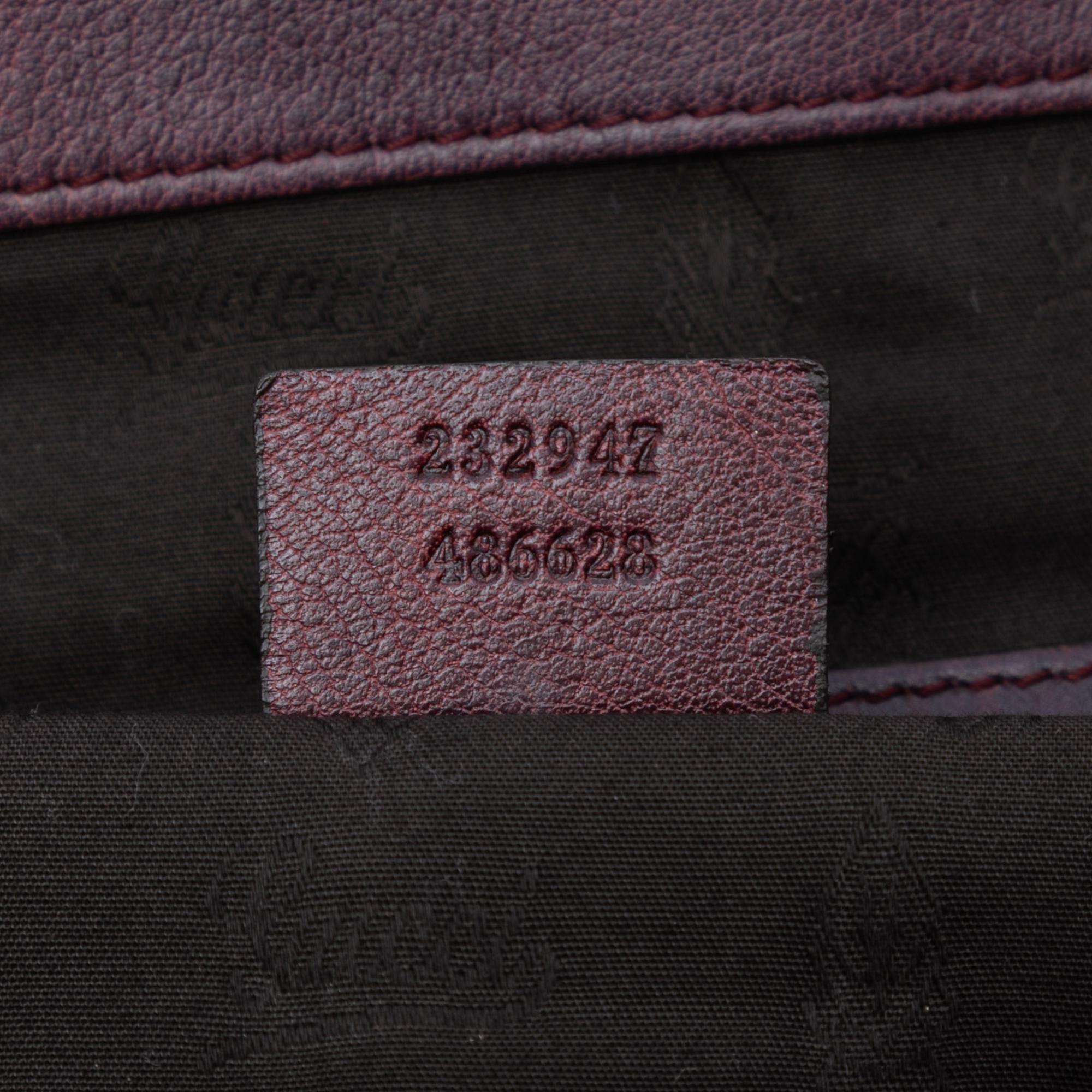 Gucci Medium GG Canvas Bamboo Libeccio Tote