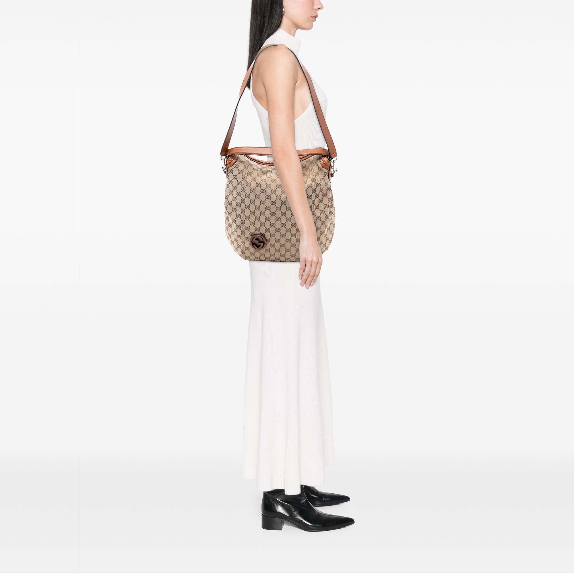 Gucci Medium GG Canvas Brick Lane Convertible Hobo